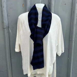 Kate  Austin Cotton Striped Scarf, size 60” x 15”